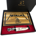 Kit Metallica - Faca 8" + Tábua Personalizada