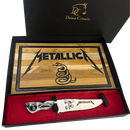 Kit Metallica - Faca 8" + Tábua Personalizada