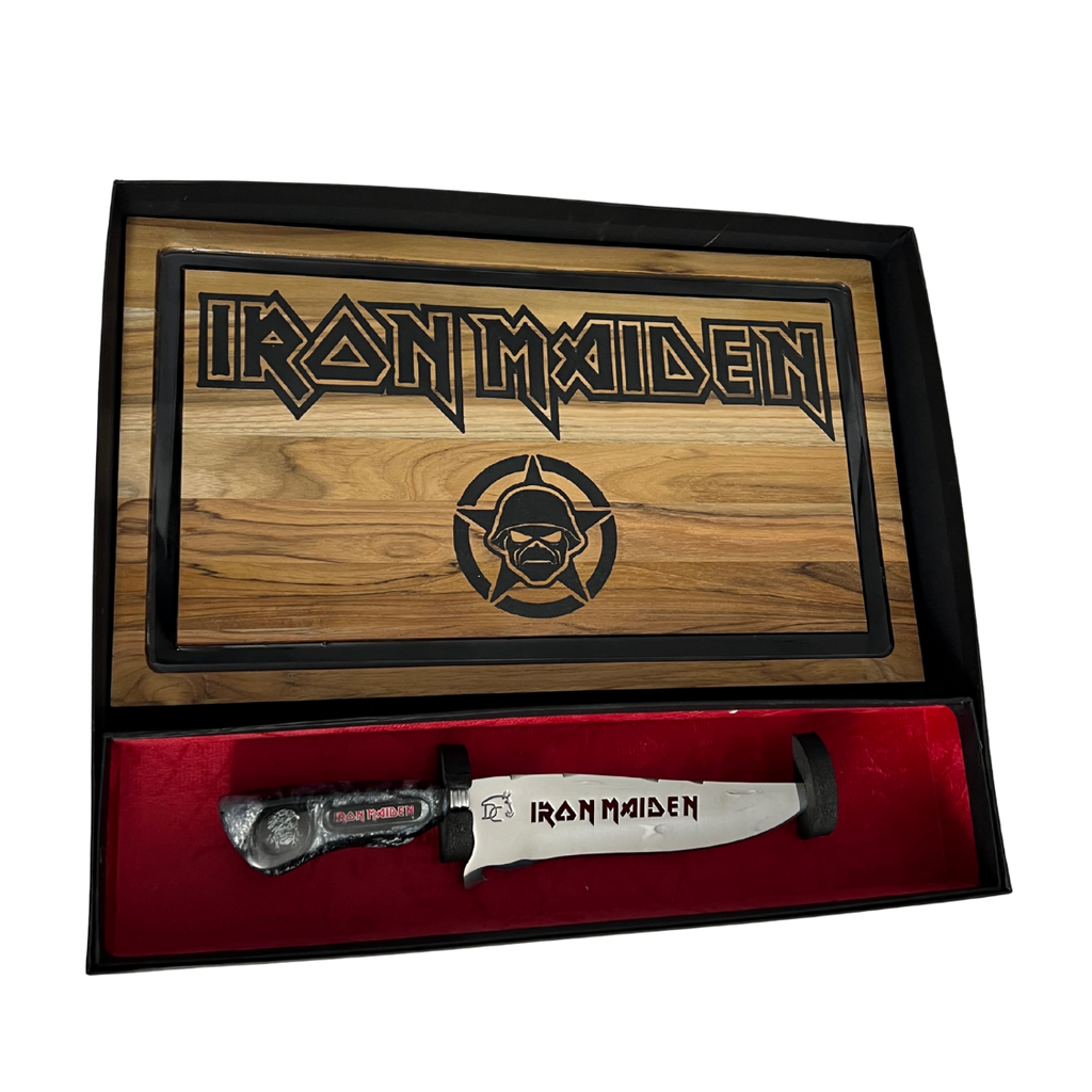 Kit Iron Maiden - Faca 8" + Tábua Personalizada
