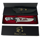 Faca Black Sabbath 8 Polegadas | Lâmina Vazada - Cabo Resina Personalizado