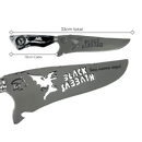 Faca Black Sabbath 8 Polegadas | Lâmina Vazada - Cabo Resina Personalizado