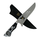 Faca Black Sabbath 8 Polegadas | Lâmina Vazada - Cabo Resina Personalizado