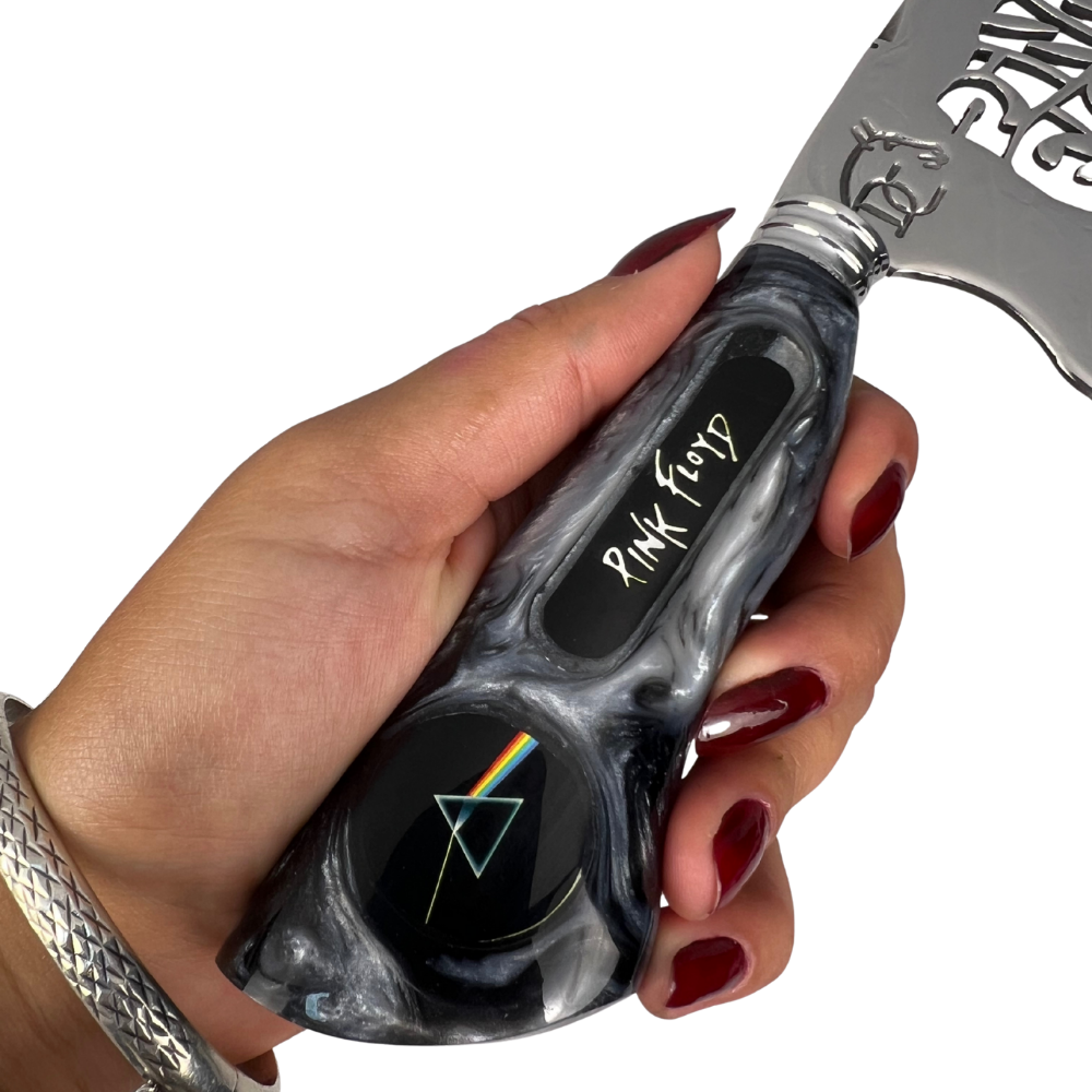Faca Pink Floyd 8" - Cabo Resina Personalizado - Edição Especial Rock