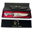 Faca Rammstein 8" - Cabo Resina Personalizado - Rock Industrial Alemão - Edição Especial