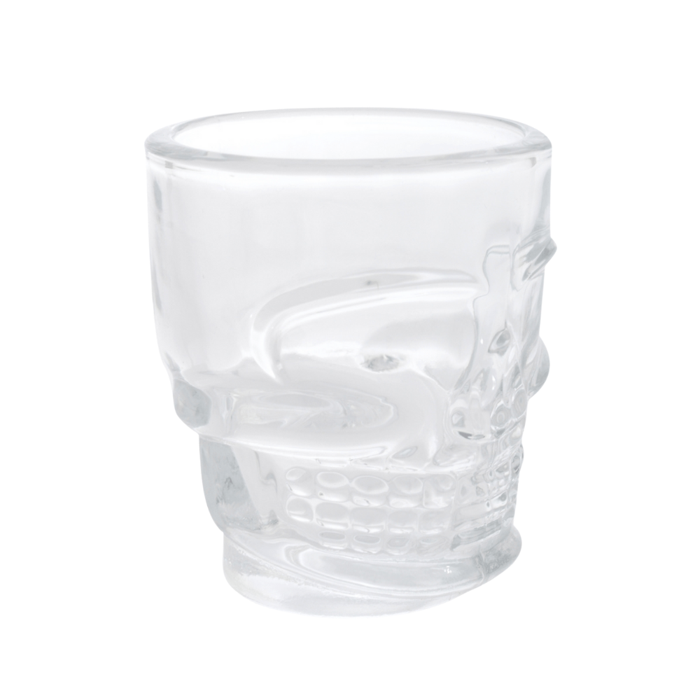 Mini Copo Dose Caveira de Vidro - 50ml - Shot Glass