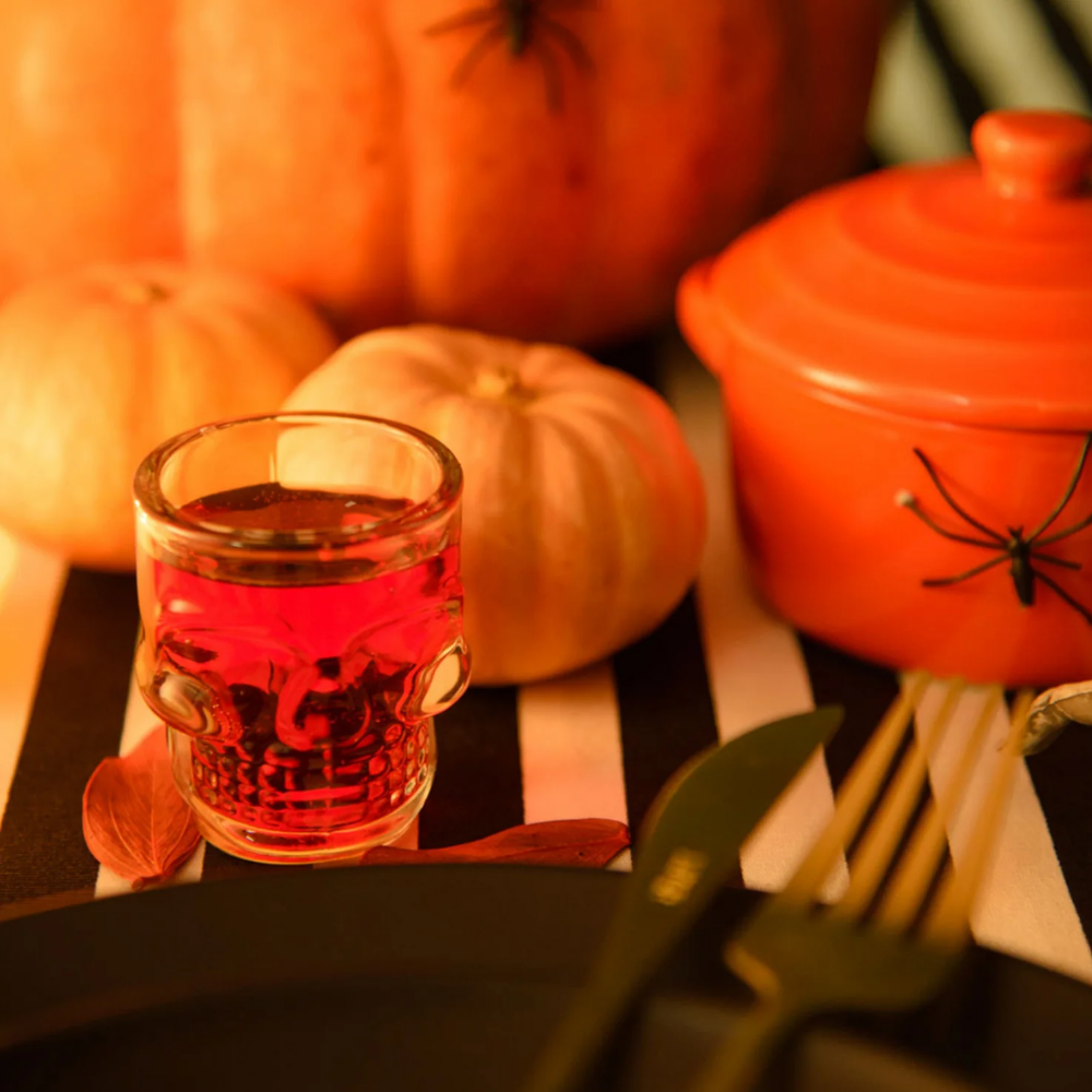 Mini Copo Dose Caveira de Vidro - 50ml - Shot Glass