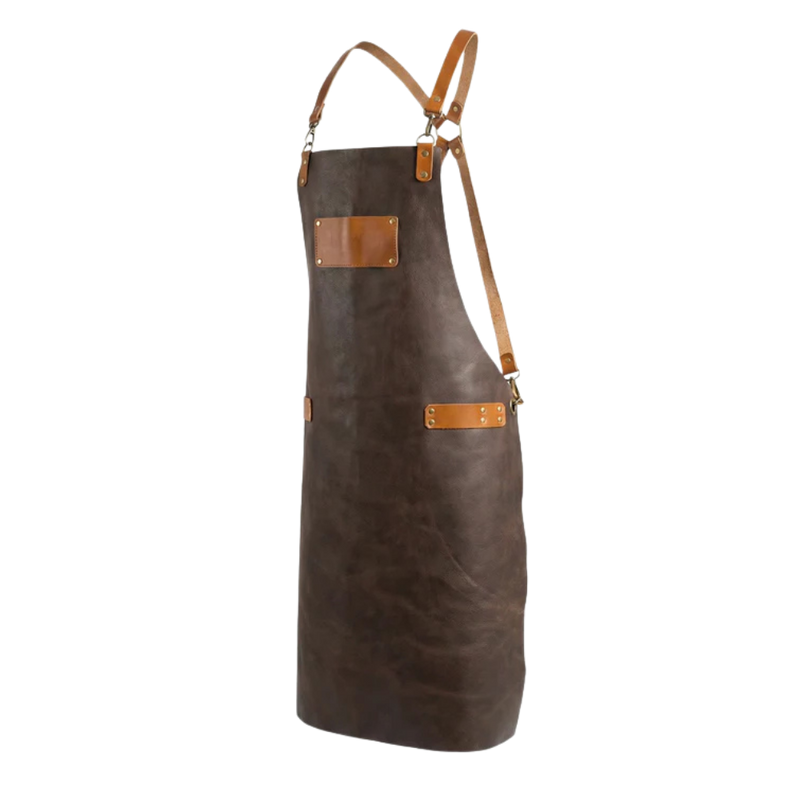 Avental de Couro Legítimo Personalizável - Artesanal Premium